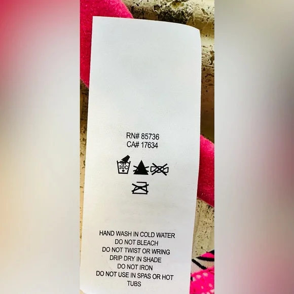 🆕 🔖 kate spade ♠️ Sea Garden Zip Up RashGuard Swimsuit✨Radiant Pink✨Small✨NWT! - Picture 12 of 16